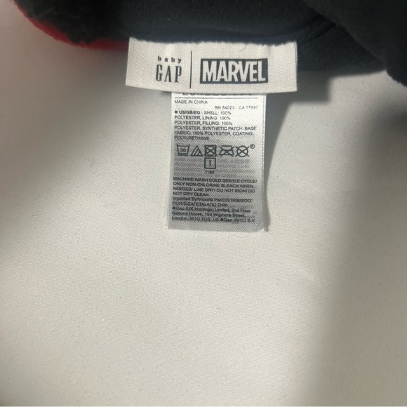 GAP Marvel Toddler S/M Spiderman Trapper Hat Sherpa Lining Full Head Coverage - Picture 6 of 9